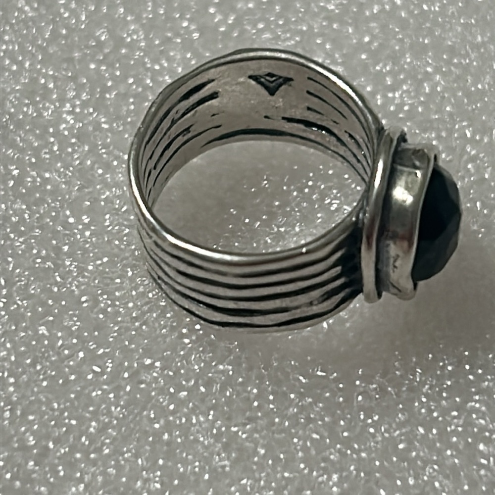 Silpada green Stone ring 7.5 - Picture 7 of 11